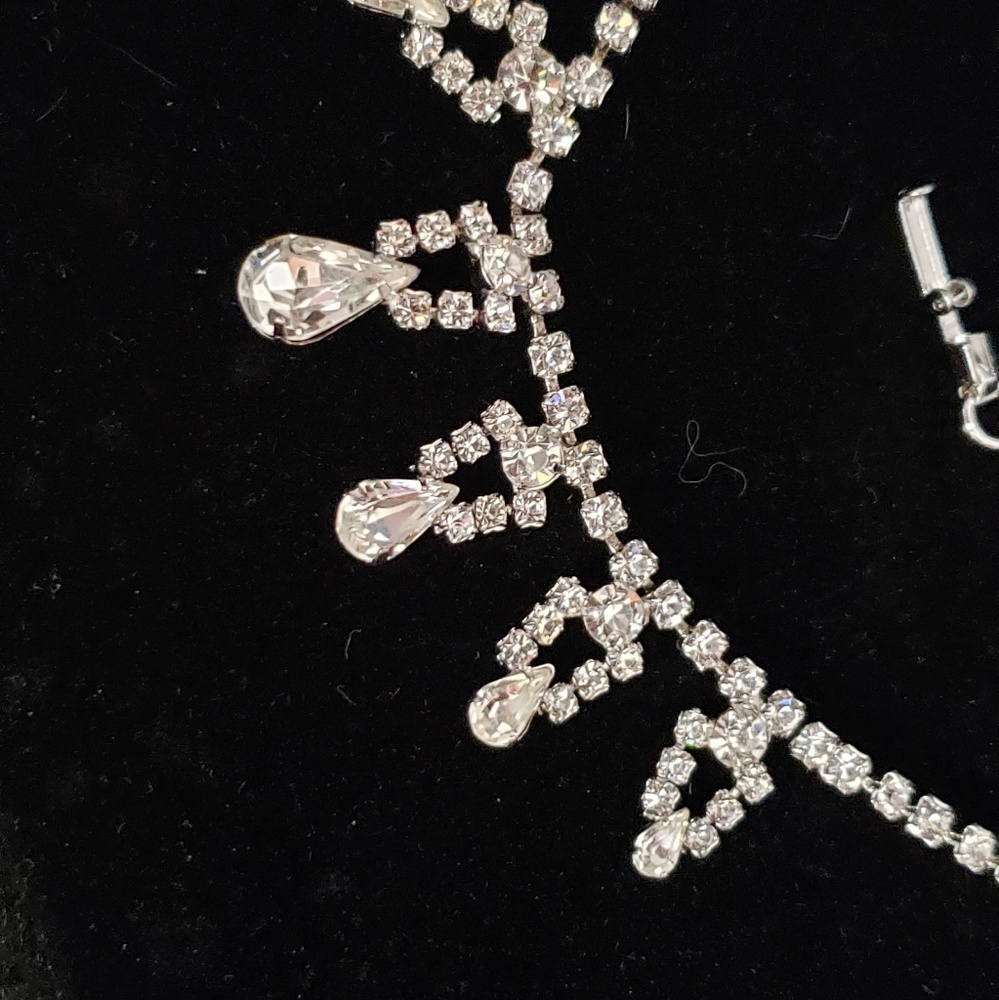 Jay Flex Sterling Silver Rhinestone Necklacehp - image 3